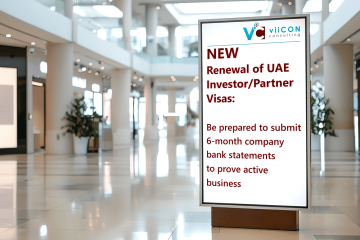 UAE Partner and Investor visa banking requirements 2025 – viiCON Consulting